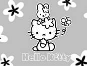 coloriage hello kitty et son doudou